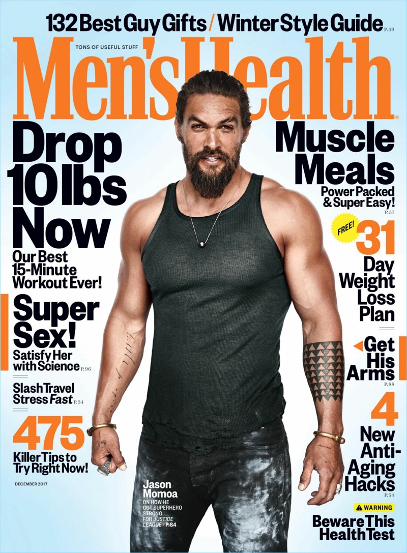 Jason Momoa 2017 Men's Health Cover