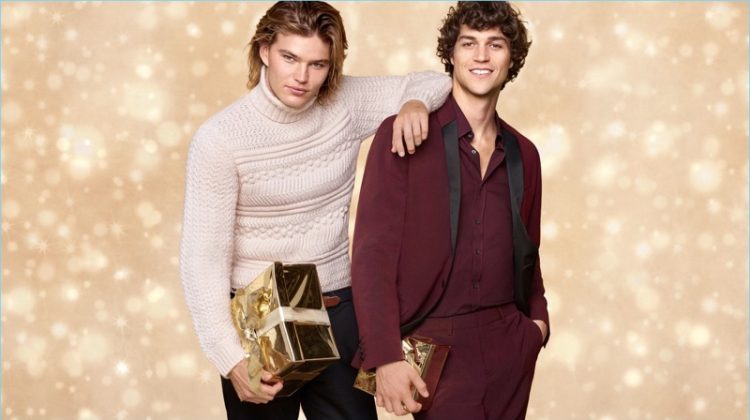 Miles McMillan & Jordan Barrett Bring the Holiday Cheer with Zalando