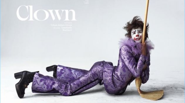 Louis Baines is a 'Clown' for Vogue Hommes Paris Louis Baines is a 'Clown' for Vogue Hommes Paris