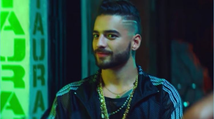 Maluma makes an appearance in the Hola music video for his song with Flo Rida.
