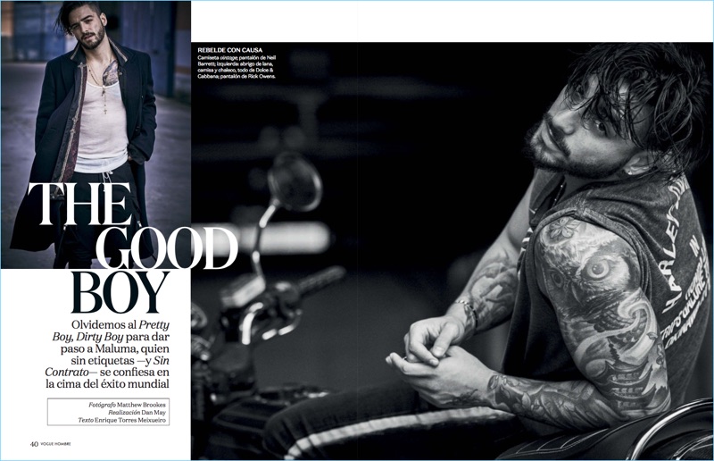 Maluma Vogue Hombre Photo Shoot » Maluma Covers Vogue Hombre, Talks Responsibility to Young Fans Maluma Vogue Hombre Photo Shoot