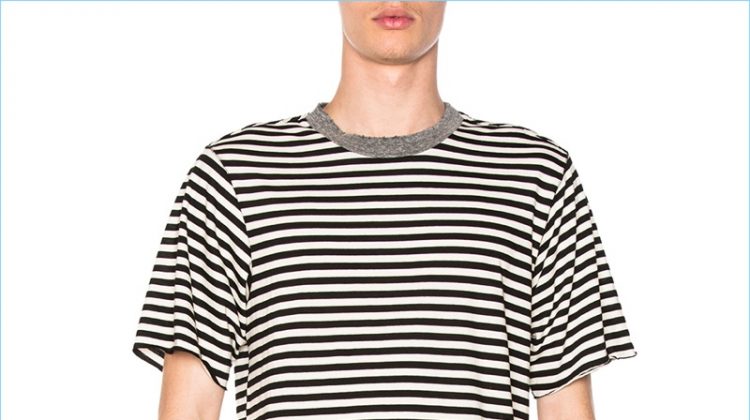 NSF Bryce Striped Black White T-Shirt