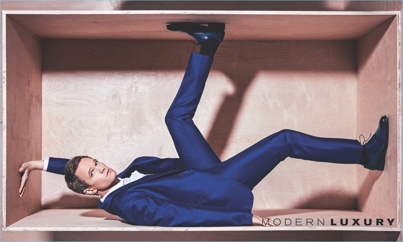 Actor Neil Patrick Harris wears a Berluti suit with a BOSS shirt and Florsheim shoes. » Neil Patrick Harris Covers Modern Luxury, Talks Count Olaf Actor Neil Patrick Harris wears a Berluti suit with a BOSS shirt and Florsheim shoes.