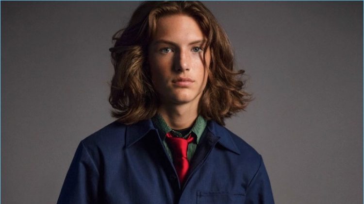 Blue Eyes: Oliver Sonne Stars in Vogue Hommes Cover Story