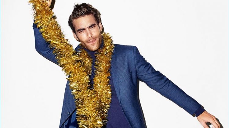 Jon Kortajarena fronts Reserved's holiday 2017 campaign.