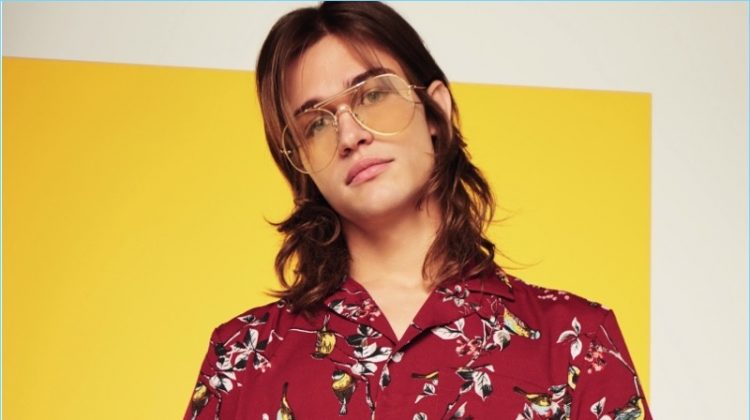 River Island marries the color red with prints for spring-summer 2018.