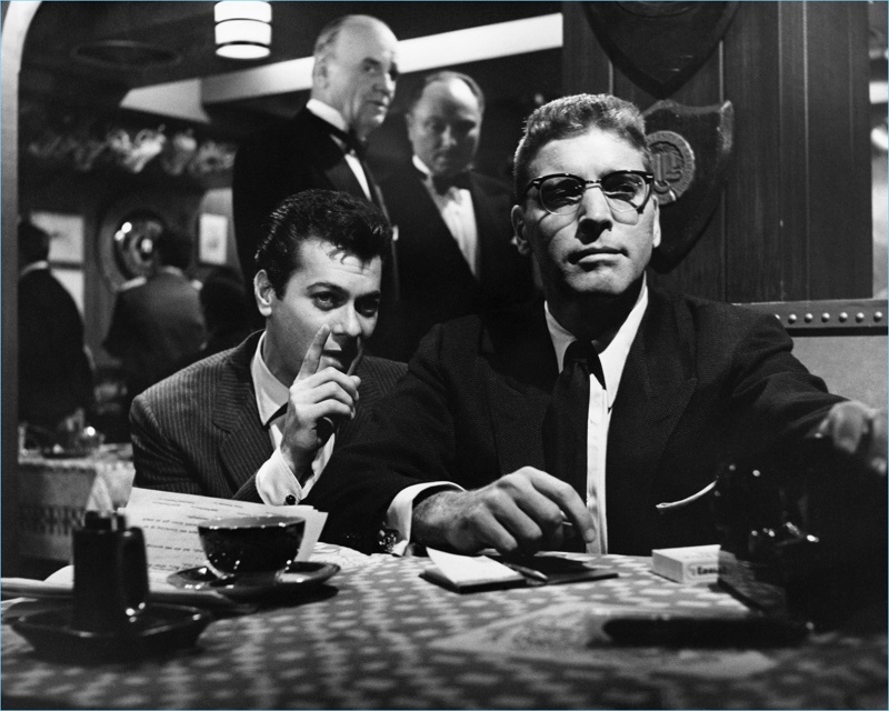 The 1957 film Sweet Smell of Success features Ray-Ban's Clubmaster glasses.