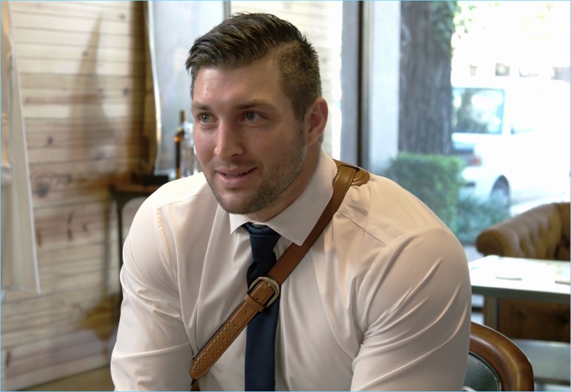 Tim Tebow interviews for an internship at Mizzen+Main.