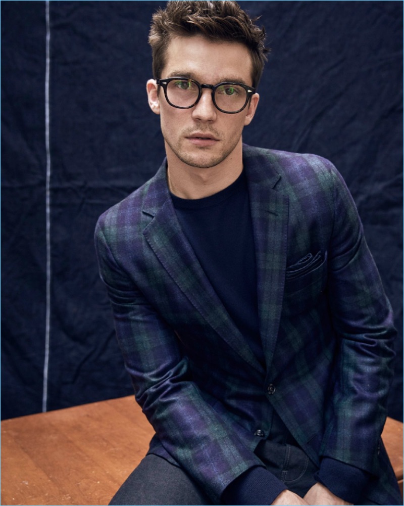 A classic Blackwatch wool flannel makes for a smart plaid sport coat from Todd Snyder.
