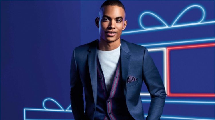 Terrence Telle fronts Tommy Hilfiger's holiday 2017 campaign.