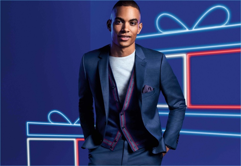Terrence Telle fronts Tommy Hilfiger's holiday 2017 campaign.