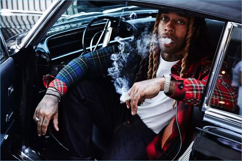 Getting behind the wheel, Ty Dolla $ign wears a Loewe jacket and NUDIE JEANS jeans. » Ty Dolla $ign Talks Music with SSENSE Getting behind the wheel, Ty Dolla $ign wears a Loewe jacket and NUDIE JEANS jeans.