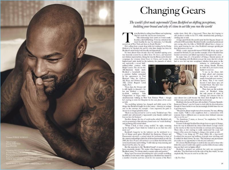 Changing Gears: Tyson Beckford Covers Glass Magazine