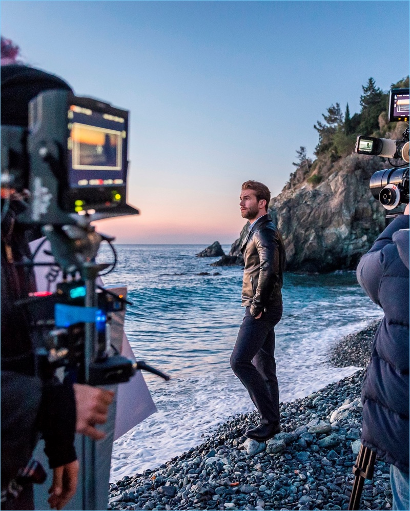 Behind the Scenes: André Hamann for Trussardi Fragrance Campaign
