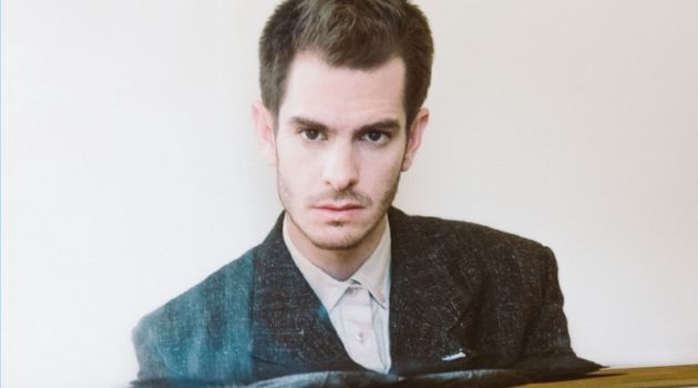 Andrew Garfield Covers Flaunt Magazine, Dishes on Taking Time to Reflect Embracing a tailored look, Andrew Garfield wears Balenciaga.