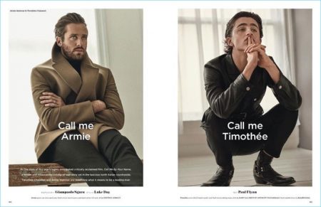 Armie Hammer Timothee Chalamet British GQ Style Cover Photo Shoot 005