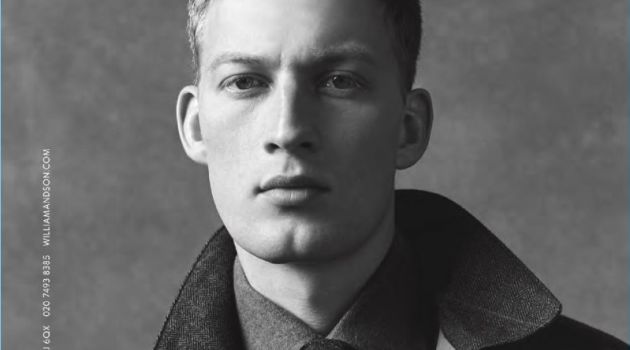 Bastian Thiery for William & Son Fall/Winter 2017 Campaign Bastian Thiery fronts the fall-winter 2017 campaign of William & Son.