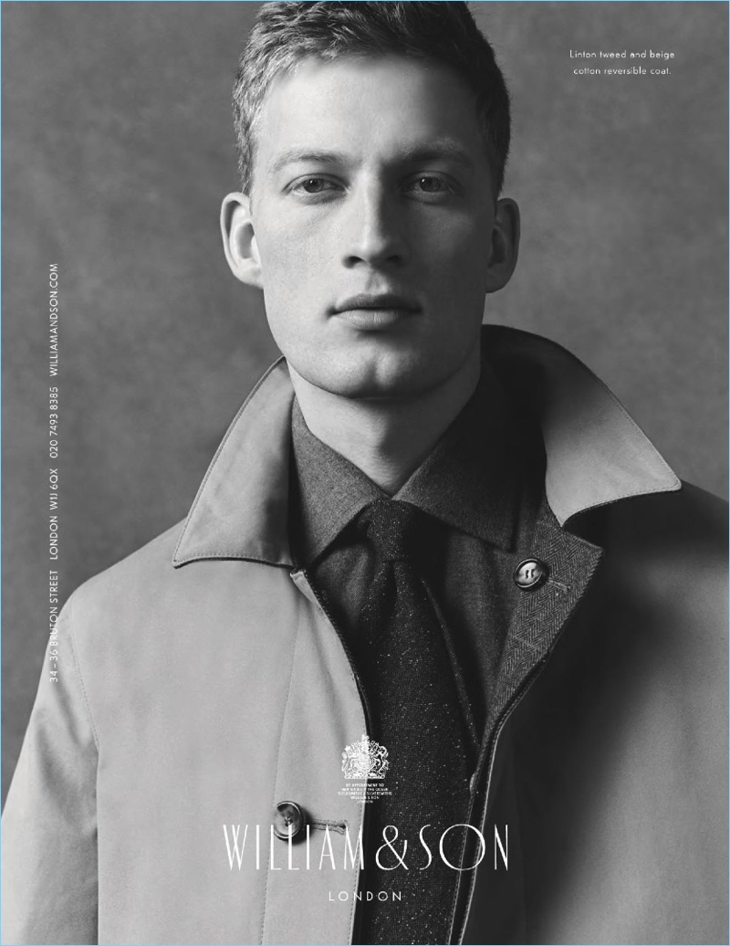 William & Son enlists Bastian Thiery as the star of its fall-winter 2017 campaign.