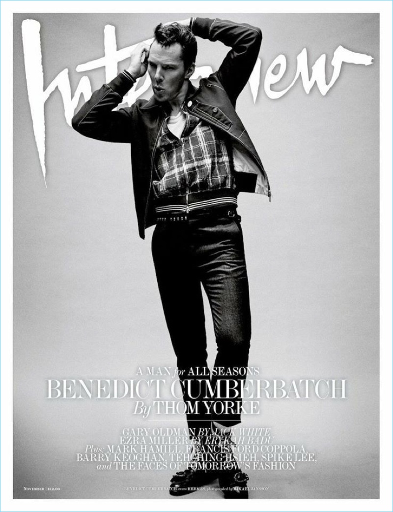 Benedict Cumberbatch covers Interview magazine.