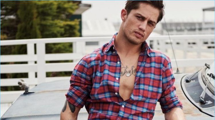 Professional bull rider Bonner Bolton stars in American Eagle's fall-winter 2017 denim campaign.