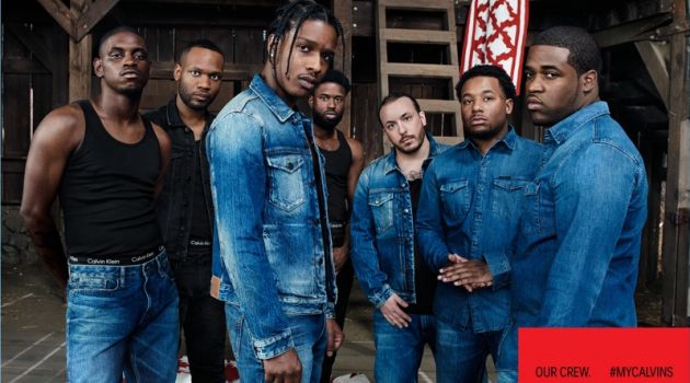 A$AP Mob Rocks Denim for Calvin Klein Jeans Campaign A$AP Nast, A$AP J. Scott, A$AP Rocky, A$AP Twelvyy, A$AP Lou, A$AP Ant, and A$AP Ferg star in a campaign for Calvin Klein.