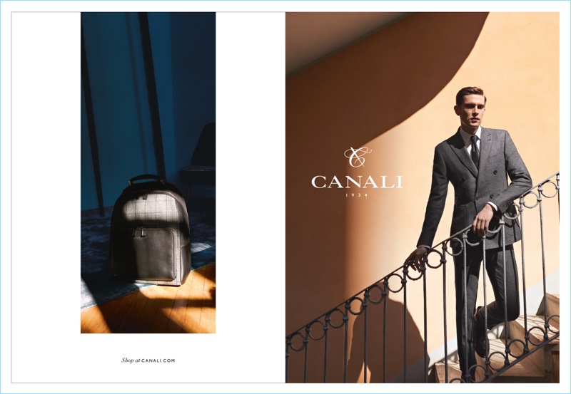 Canali taps Mathias Lauridsen as the star of its fall-winter 2017 campaign.