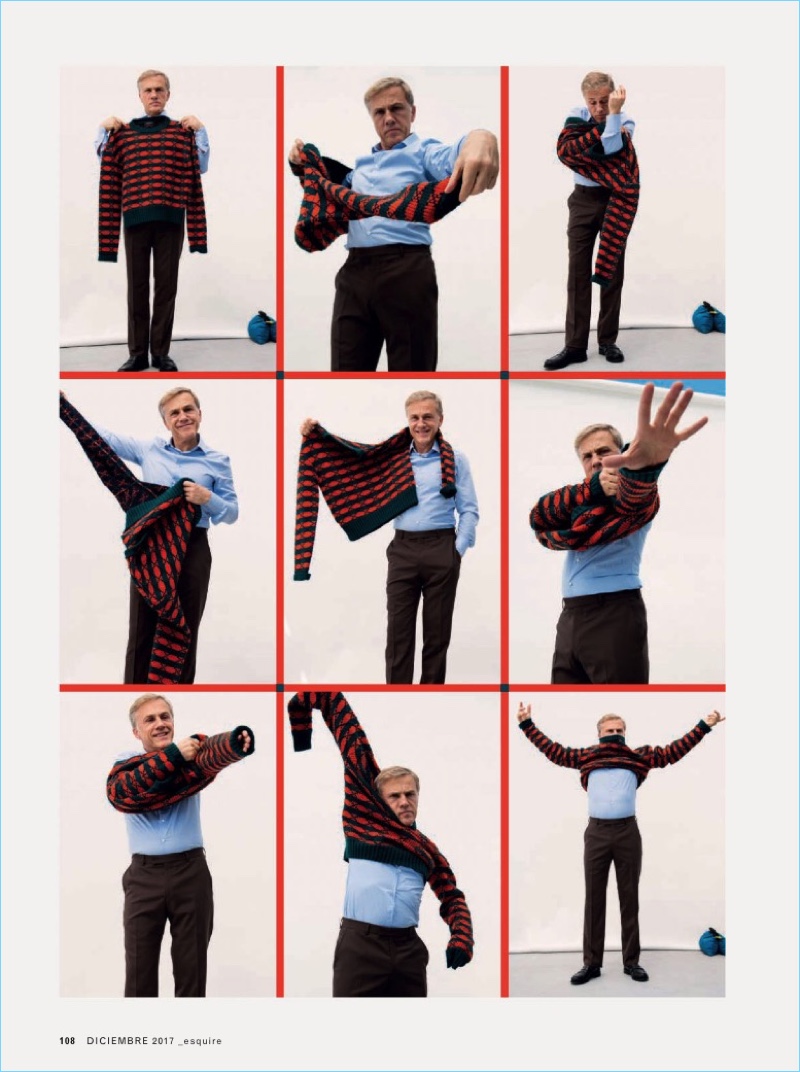 Amar Daved photographs Christoph Waltz for Esquire España.