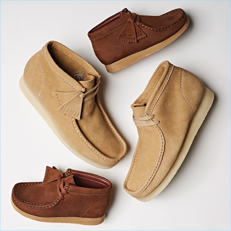 Luxury retailer Barneys collaborates with Clarks on a pair of exclusive Nubuck Wallabee boots.