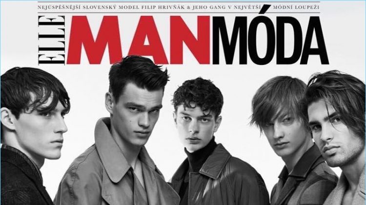 Filip Hrivnak, Miro Cech + More Model Fashions for Elle Czech Republic