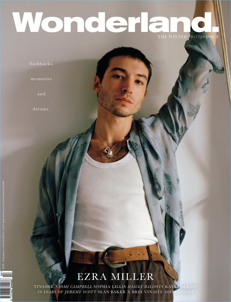 Ezra Miller covers Wonderland magazine.