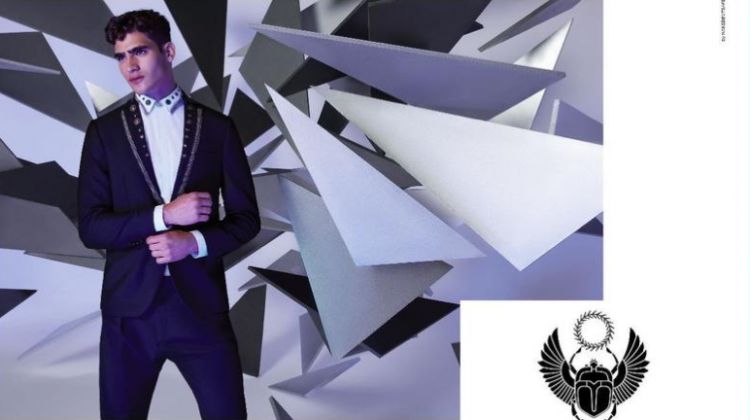 Jhonattan Burjack Dresses Up for Graphic Frankie Morello Campaign