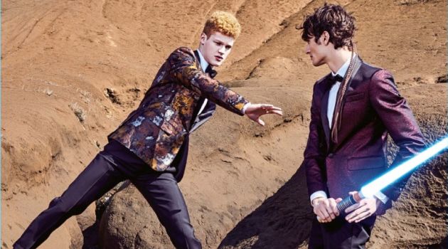 Tuxedo Wars: GQ Japan Turns to Star Wars for Inspiration Tuxedo Wars: GQ Japan Turns to Star Wars for Inspiration