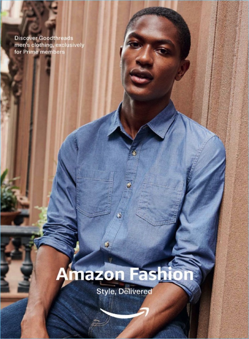 Hamid Onifade fronts Amazon Fashion's fall 2017 campaign.