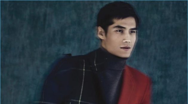 Hao Yun Xiang Dons Sharp Coats & Knits for Glass Men