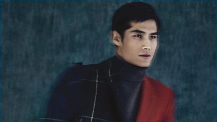 Hao Yun Xiang Dons Sharp Coats & Knits for Glass Men