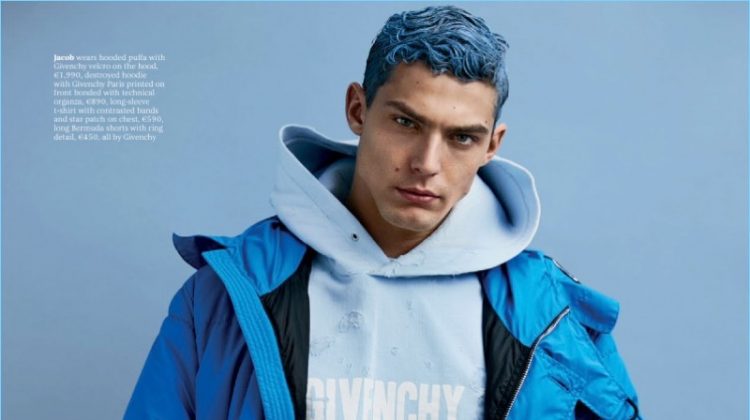 Glow: Jacob Hankin Rocks Colored Hair for Attitude Shoot