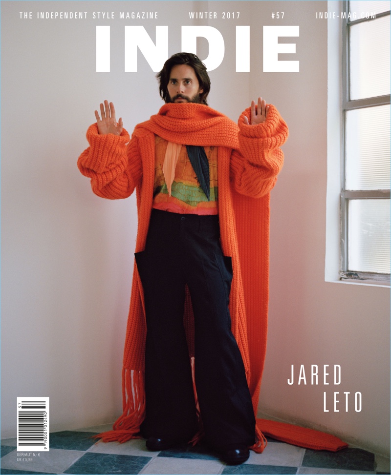 Jared Leto covers Indie magazine.