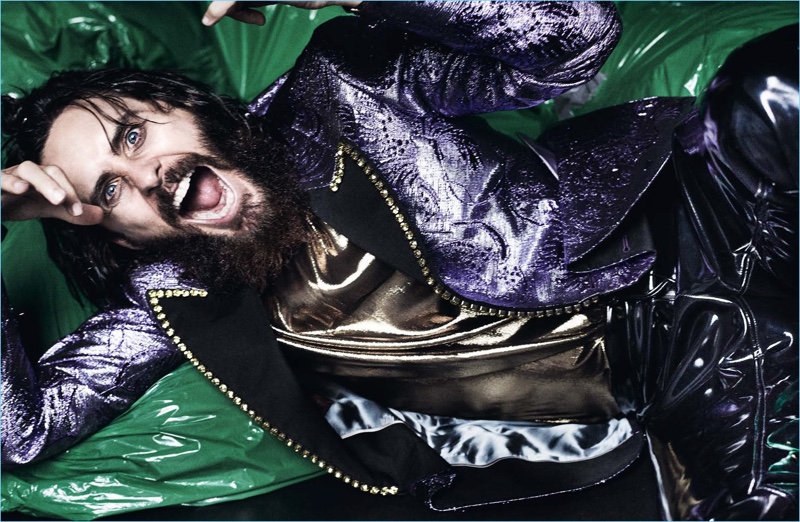 Actor Jared Leto wears Gucci for the pages of Man About Town. » Jared Leto Covers Man About Town, Rocks Glam Gucci Fashions Actor Jared Leto wears Gucci for the pages of Man About Town.