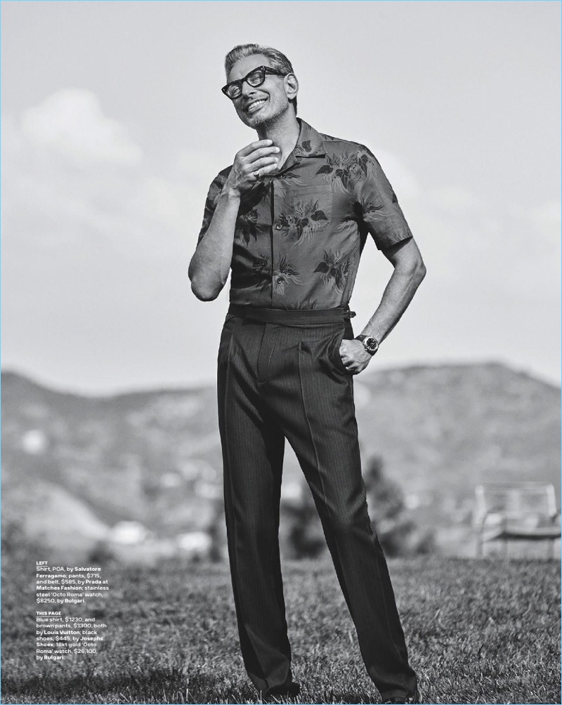 A svelte vision, Jeff Goldblum dons a look from Louis Vuitton with Josephs Shoes footwear. » Jeff Goldblum Covers GQ Australia, Talks About Aging in Hollywood A svelte vision, Jeff Goldblum dons a look from Louis Vuitton with Josephs Shoes footwear.