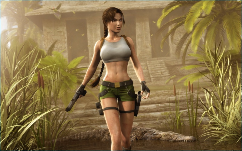 Lara Croft Tomb Raider Shorts Lara Croft in her famous Tomb Raider shorts.