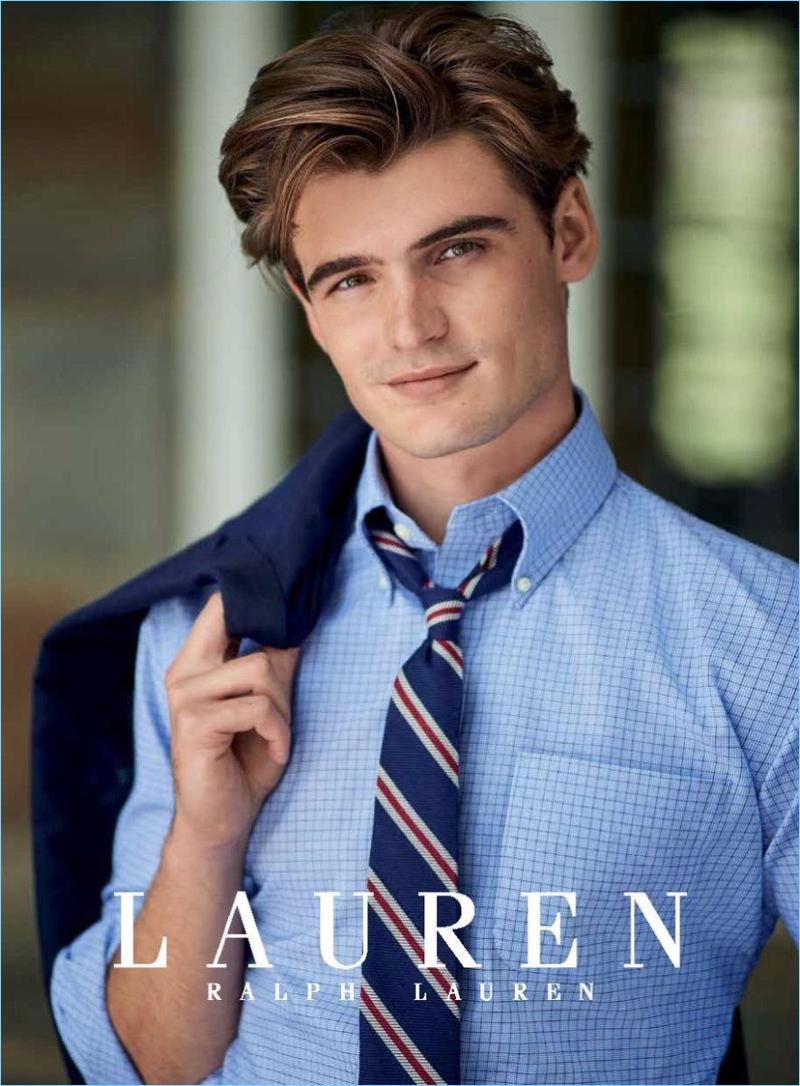 Lauren by Ralph Lauren enlists Garrett Taber as its face for fall-winter 2017.