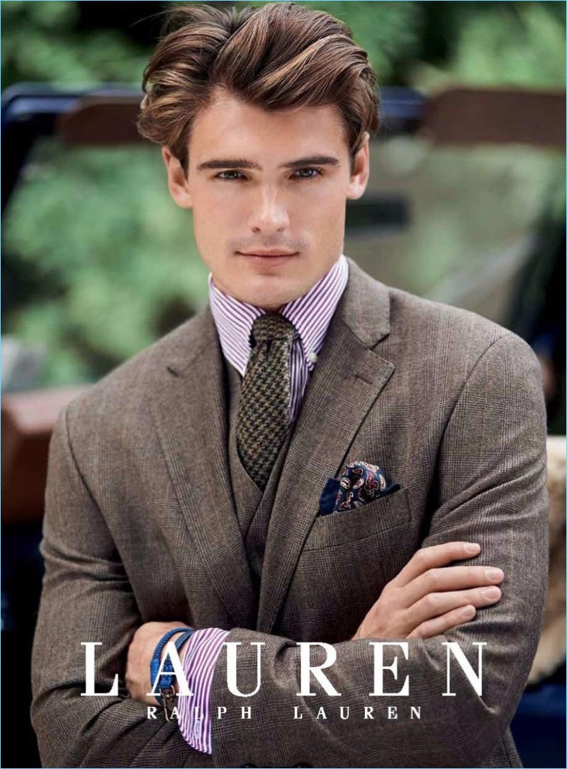 Joel Griffith photographs Garrett Taber for Lauren by Ralph Lauren.