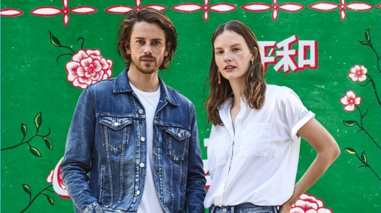 Jeremy Young & Wife Sara Blomqvist Front Levi’s Holiday ’17 Outing
