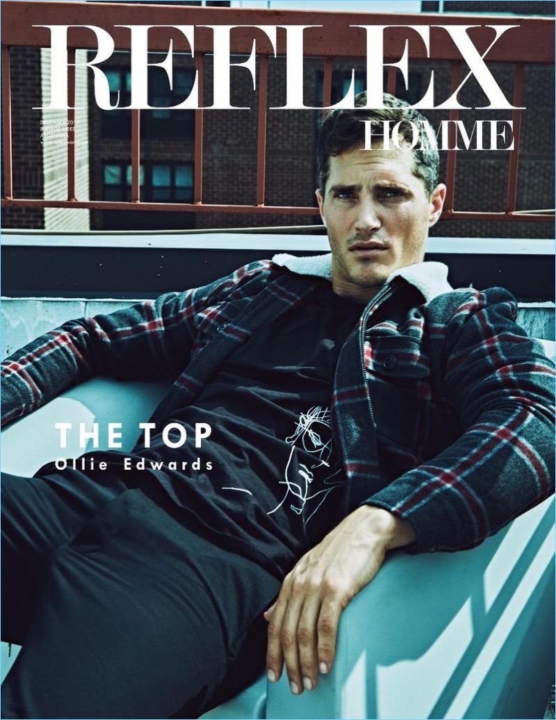 The Top: Ollie Edwards Connects with Reflex Homme for Cover Shoot
