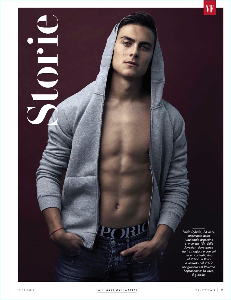 Maki Galimberti photographs Paulo Dybala for Vanity Fair Italia.