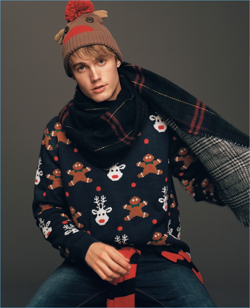 Front and center, Neels Visser links up with Pull & Bear for the holidays.