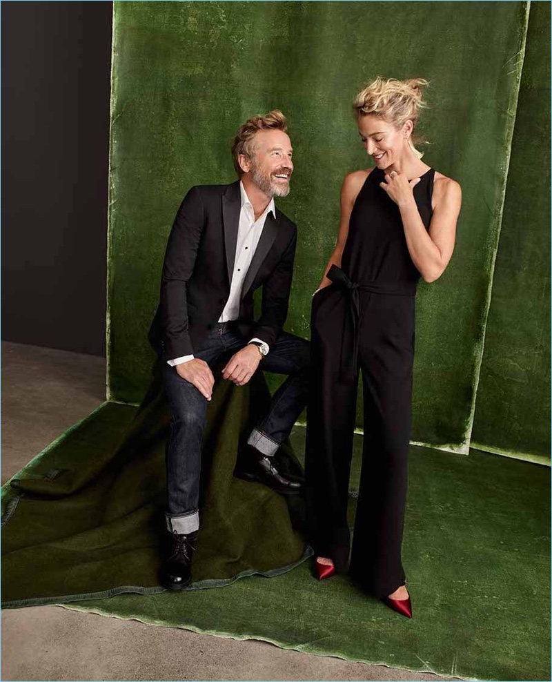 Dressed to impress, Rainer Andreesen and Elaine Irwin link up with Simons for the holidays.