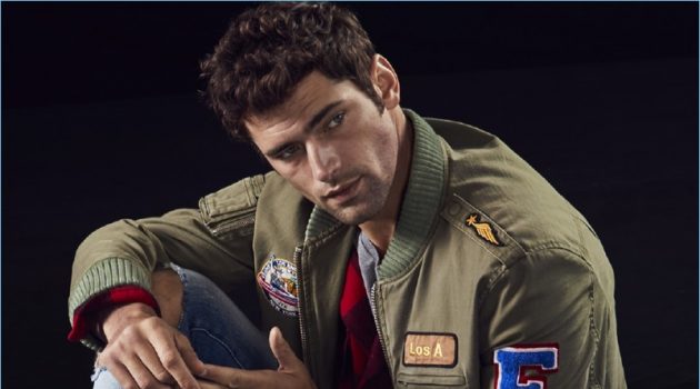 Sean O'Pry Rocks Denim for Bloomingdale's Sean O'Pry sports a look by Frame Denim.