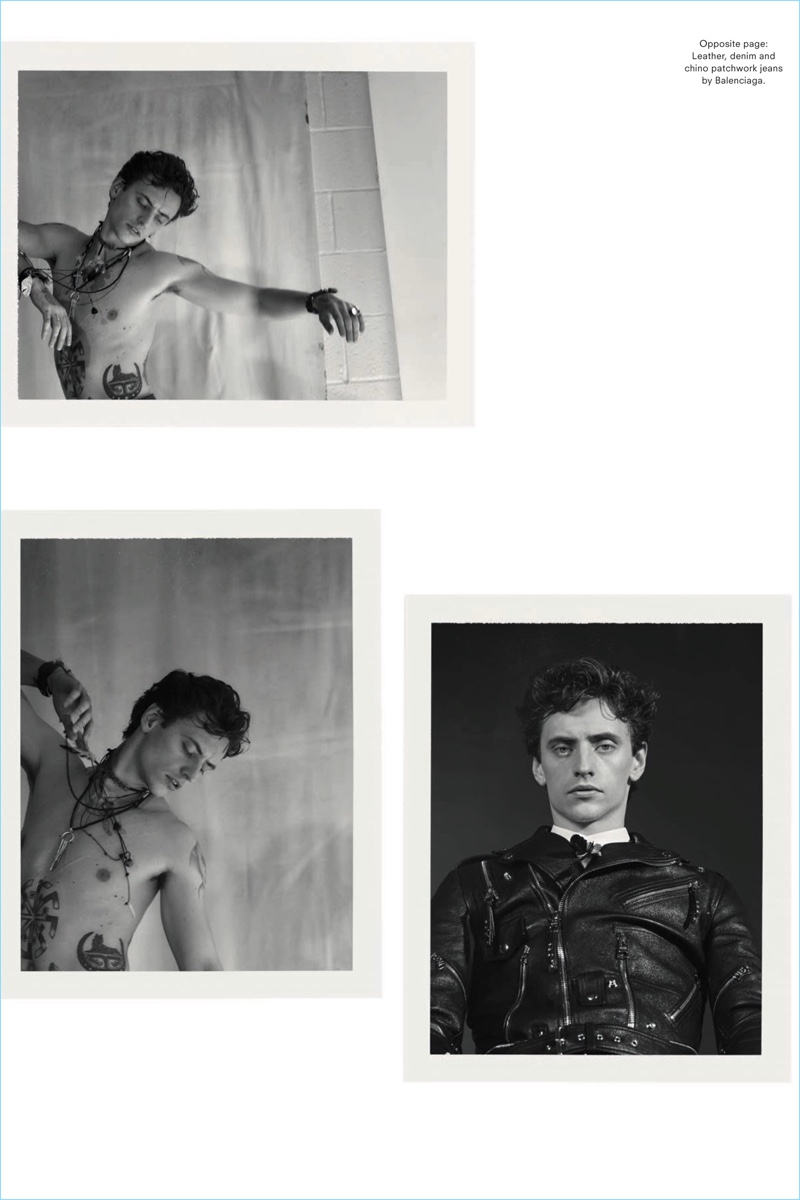 Sergei Polunin Covers Another Man, Rocks Leather Fashions