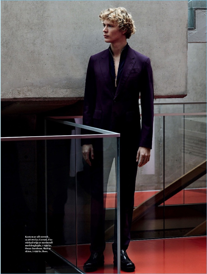 Sven de Vries Dons Sleek Looks for Plaza Magazine